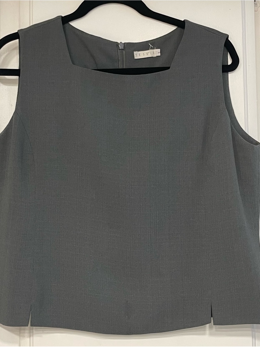Jessie Gray Sleeveless Shell Top